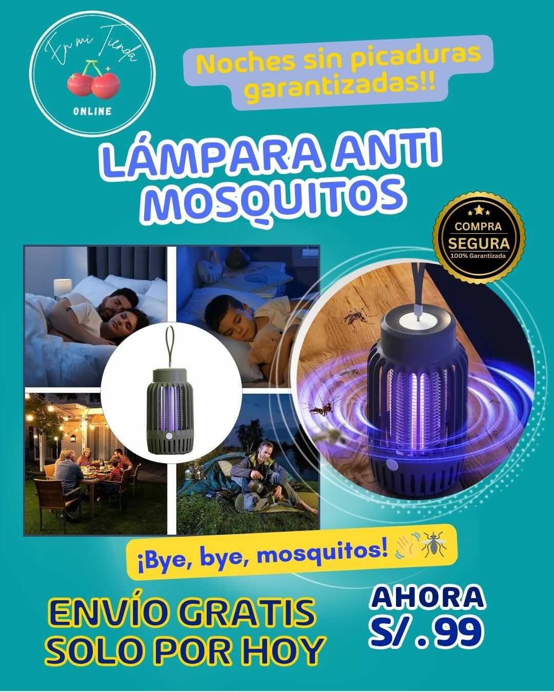 Lámpara Anti Mosquitos